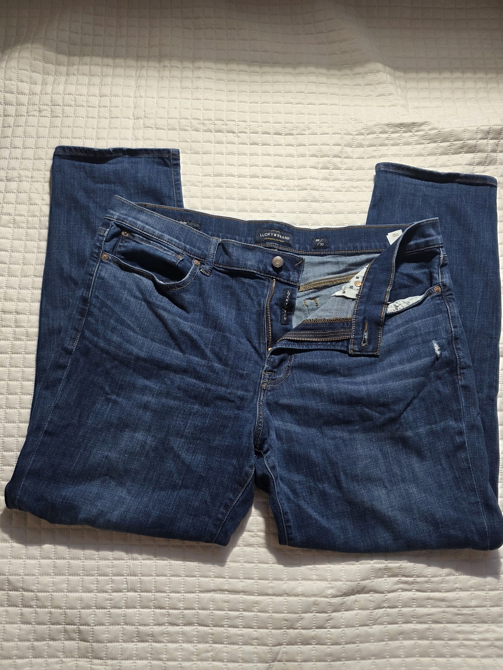Lucky Brand Men's Dark Blue Slim Straight Jeans